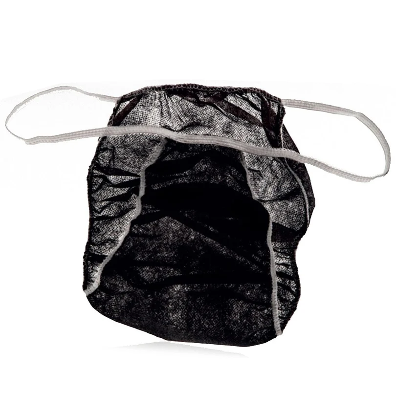 Slip Uomo Nero In Tnt Monouso Imbustati Singolarmente x 100pz