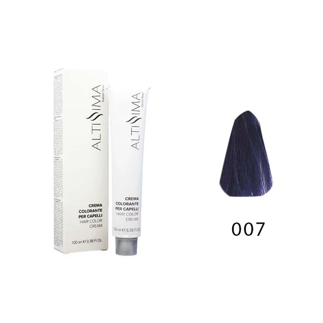 Colore Permanente Tintura Per Capelli 007 Blu Altissima 100ml
