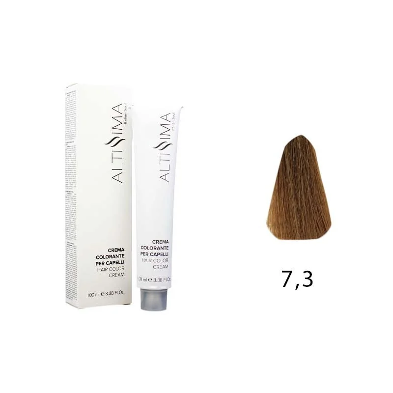 Colore Permanente Tintura Per Capelli 7.3 Biondo Dorato Altissima 100ml