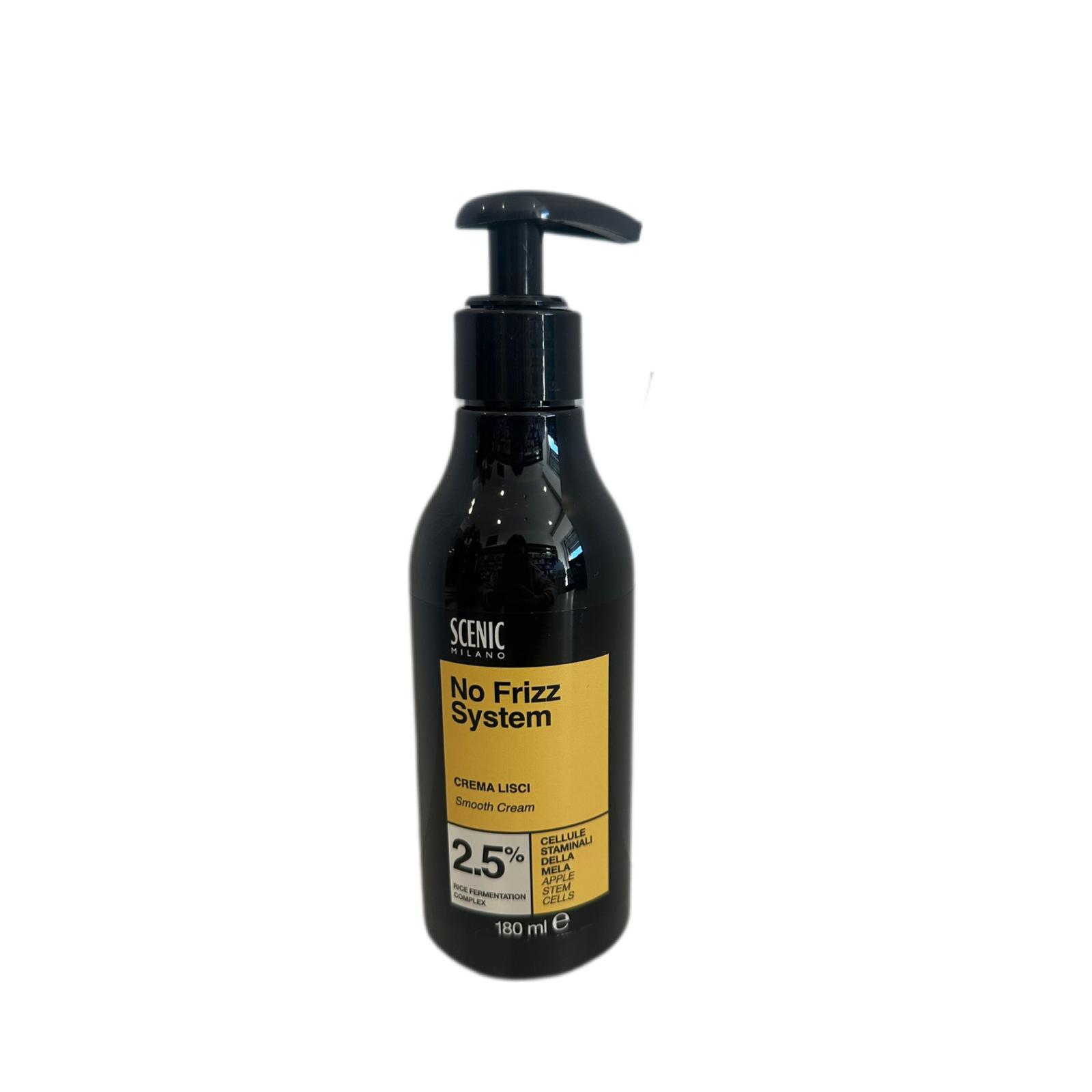 Crema Lisciante Per Capelli Crespi No Frizz Cellule Staminali Della Mela Scenic 180ml