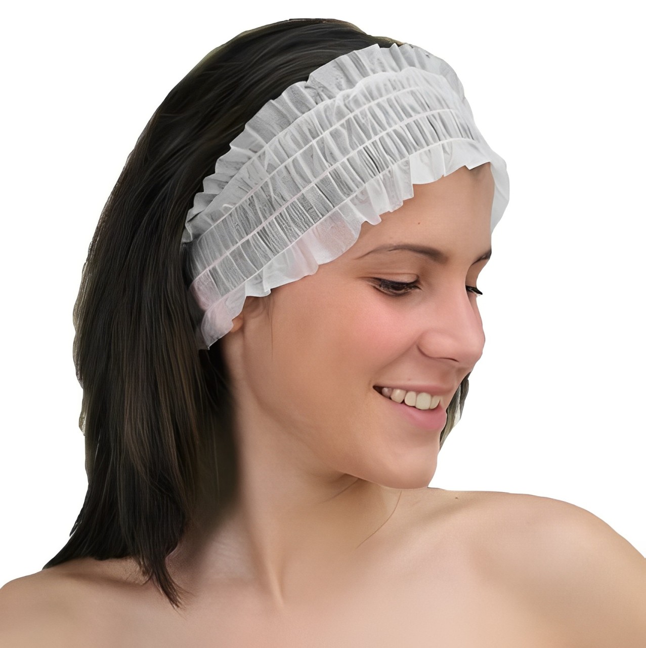 Fascia Capelli con Elastico Morbido in TNT Monouso Airclean 100pz