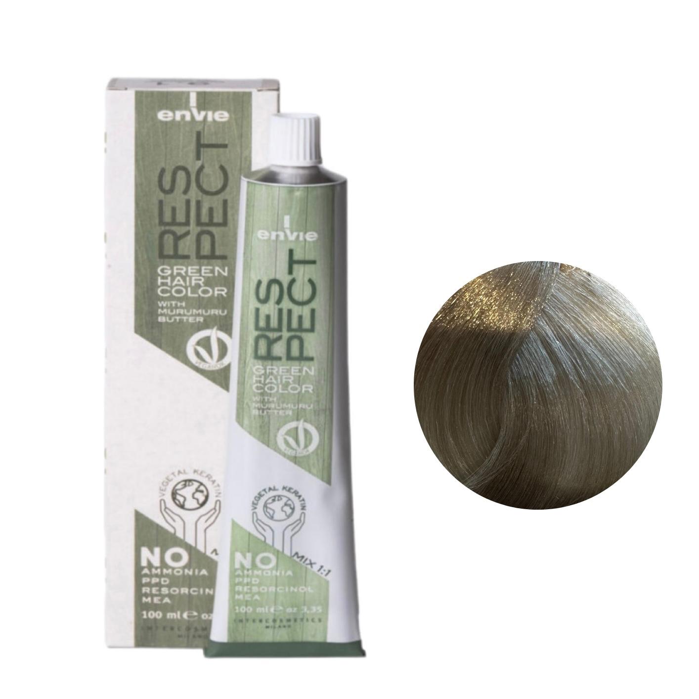 Envie Tinta in Crema Senza Ammoniaca Respect Green 100ml 8.1 Biondo Chiaro Cenere