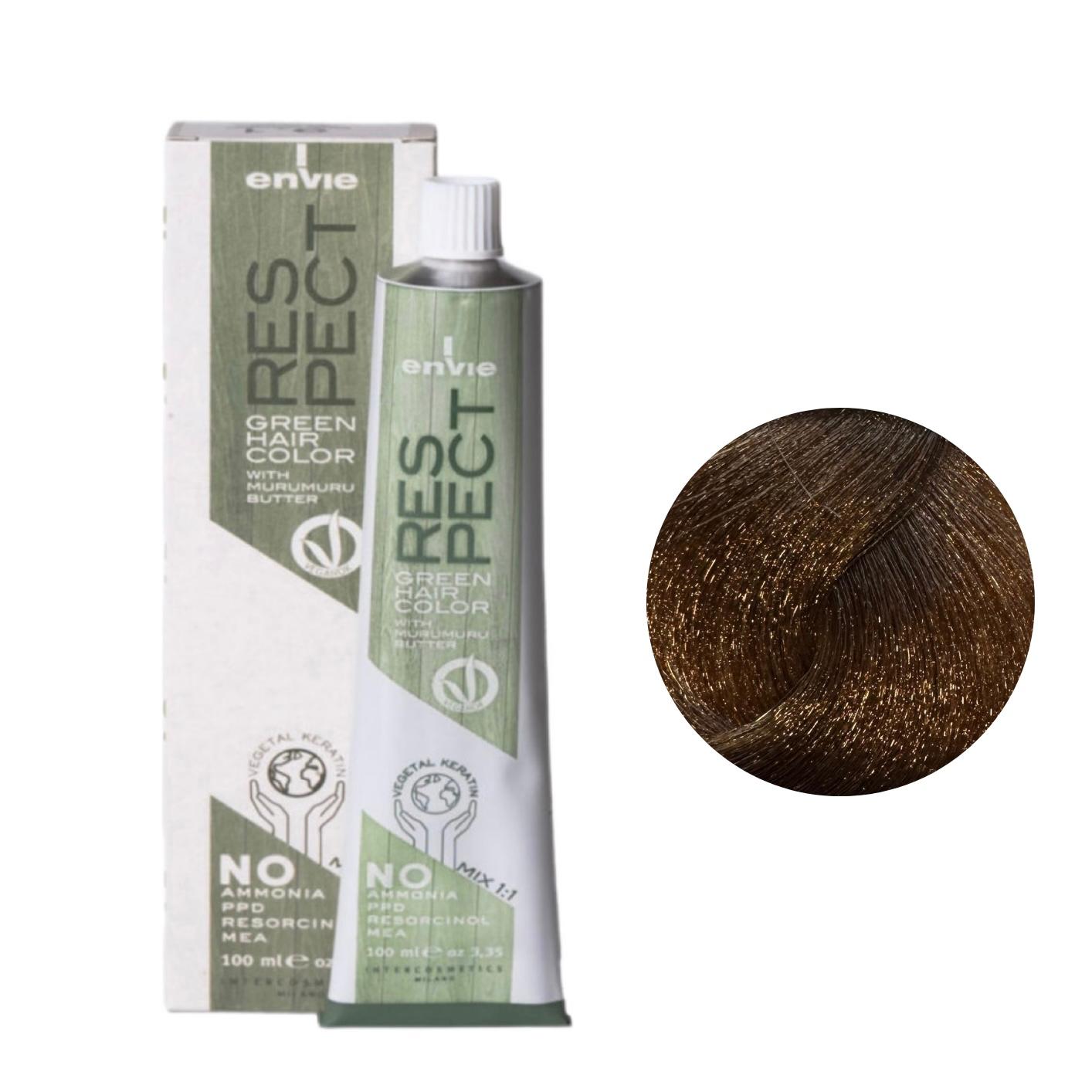 Envie Tinta in Crema Senza Ammoniaca Respect Green 100ml 8.3 Biondo Chiaro Dorato