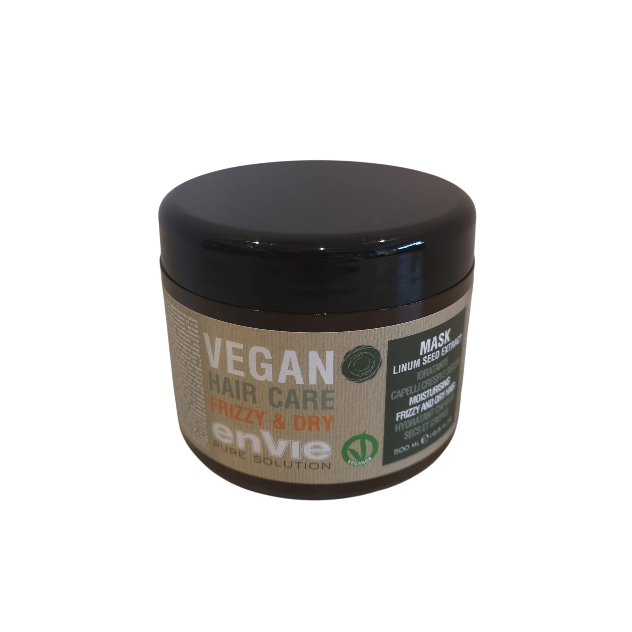Envie Vegan Maschera Idratante Capelli Secchi e Crespi Linum Seed Extract Hair Care 500ml