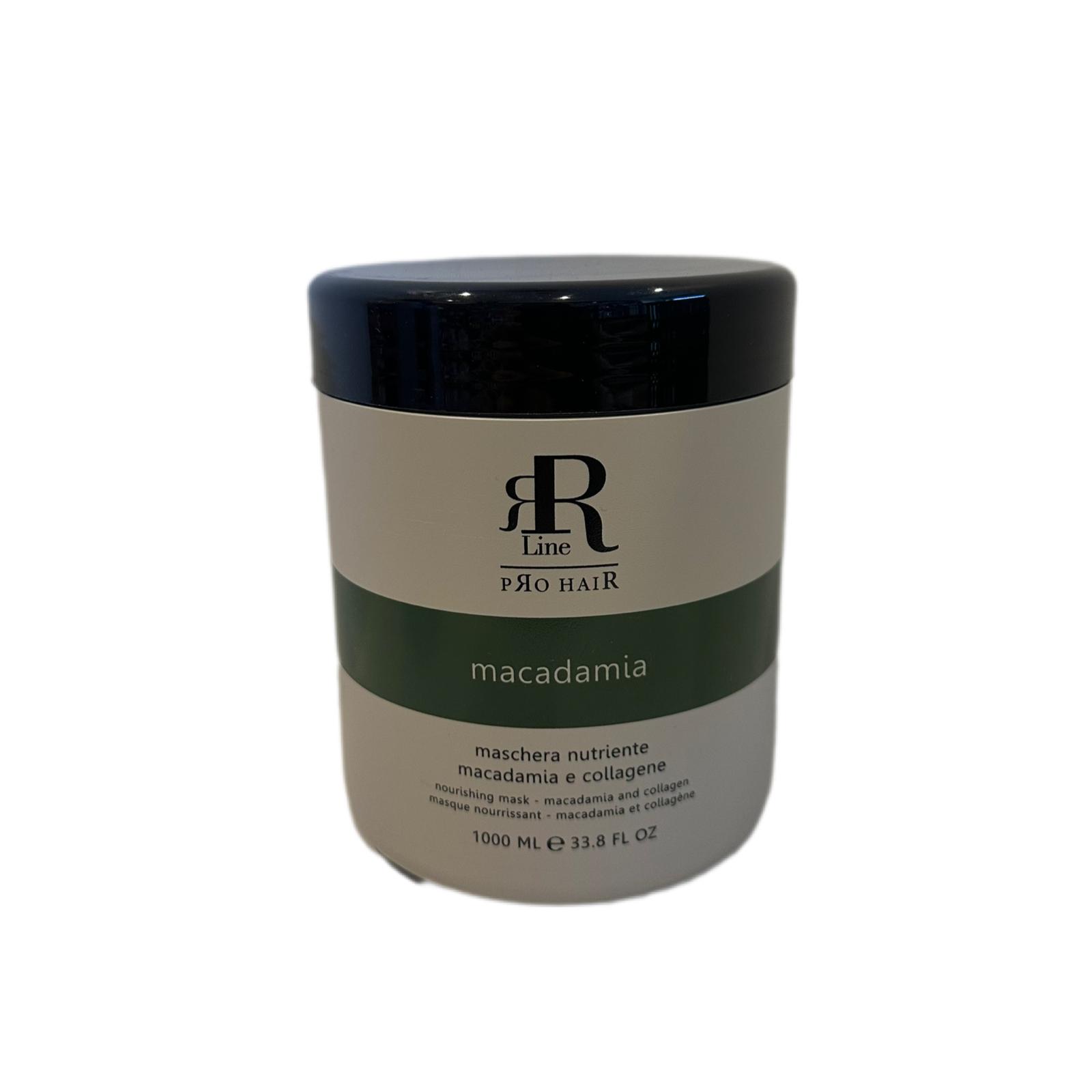 Maschera Nutriente Macadamia e Collagene Per Capelli Trattati RR line 1l