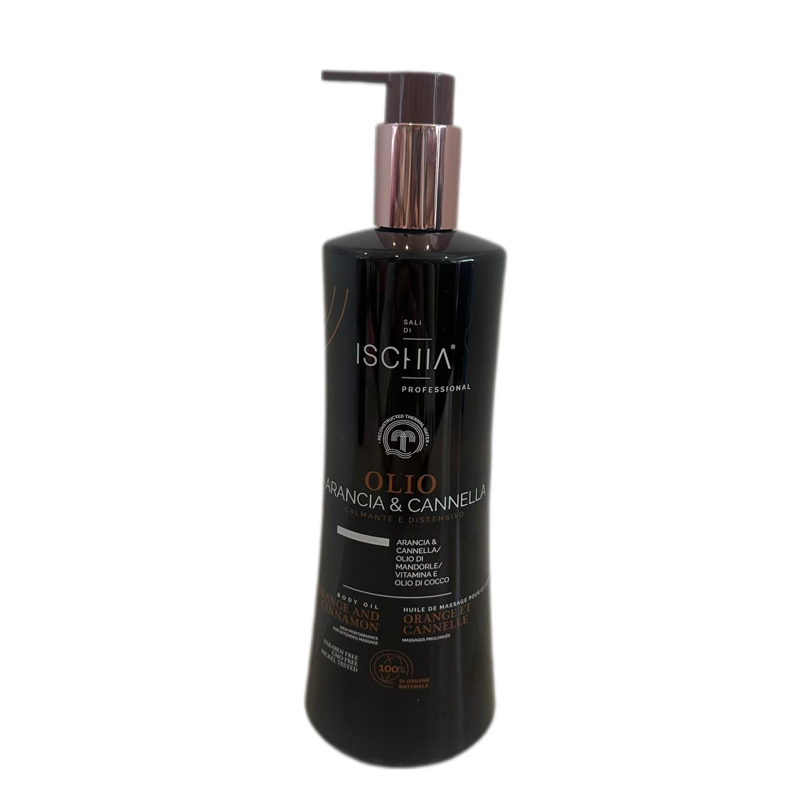 Olio Da Massaggio Arancia e Cannella Sali di Ischia 500ml