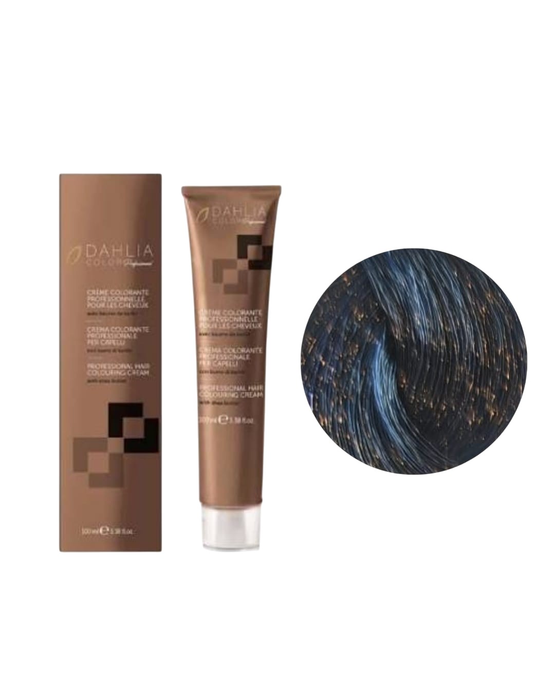 Tintura colore Con Ammoniaca N. 1/0 Nero Blu Dahlia Oyster Cosmetics 100ml