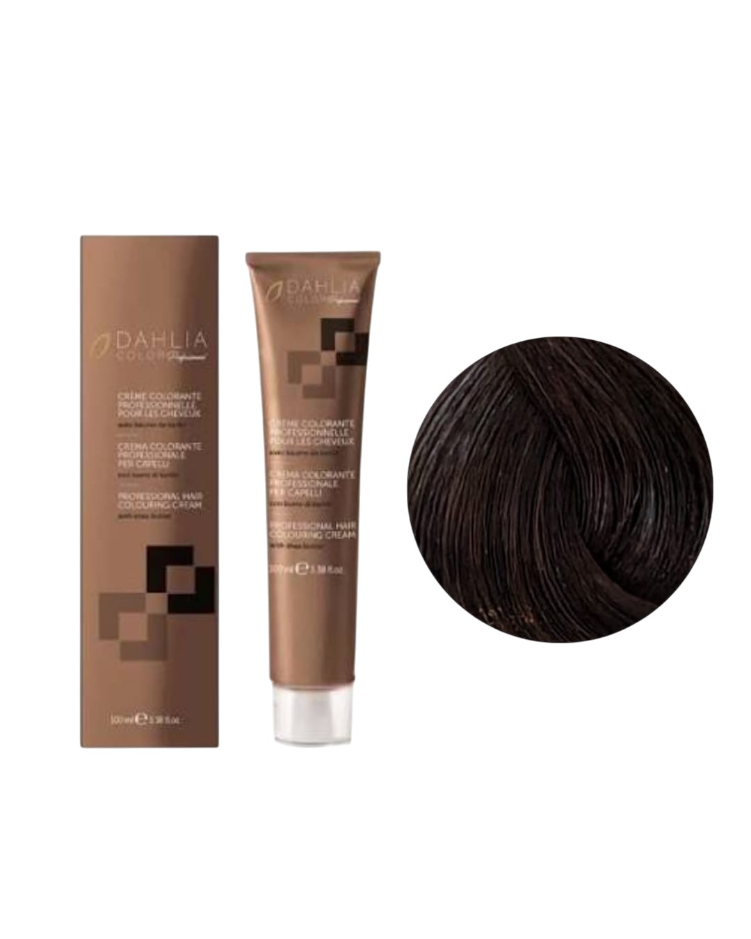 Tintura colore Con Ammoniaca N. 3/0 Castano Scuro Dahlia Oyster Cosmetics 100ml
