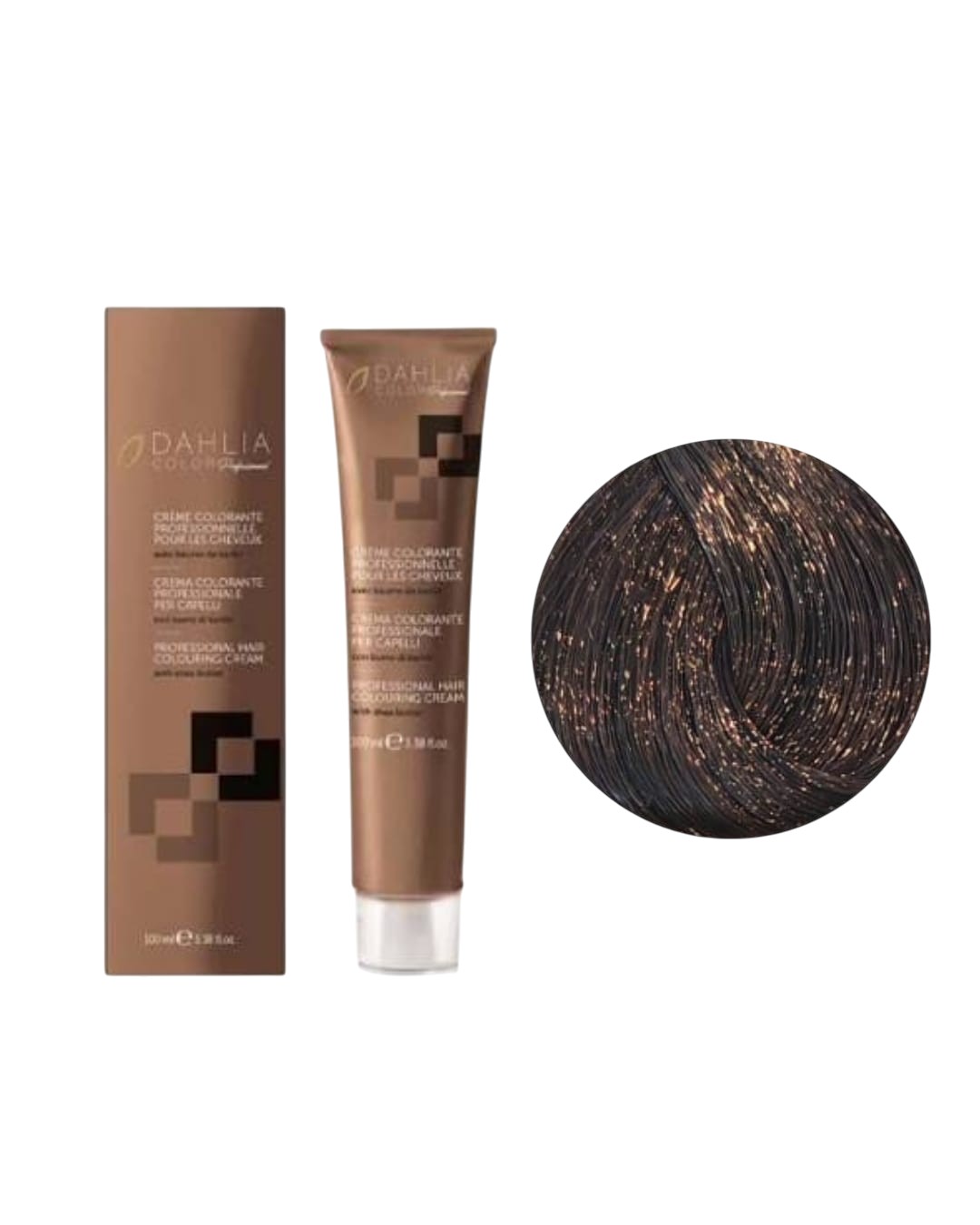 Tintura colore Con Ammoniaca N. 4/00 Castano Medio Intenso Dahlia Oyster Cosmetics 100ml