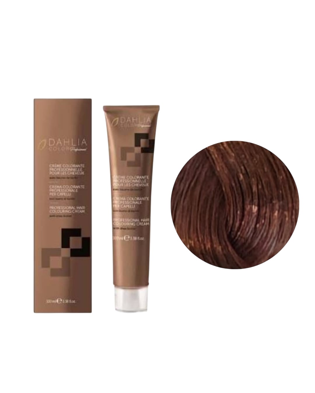 Tintura colore Con Ammoniaca N. 5/0 Castano Chiaro Dahlia Oyster Cosmetics 100ml