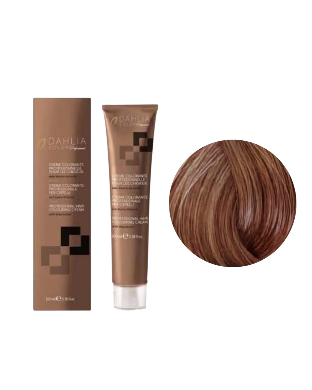 Tintura colore Con Ammoniaca N. 7/0 Biondo Medio Dahlia Oyster Cosmetics 100ml