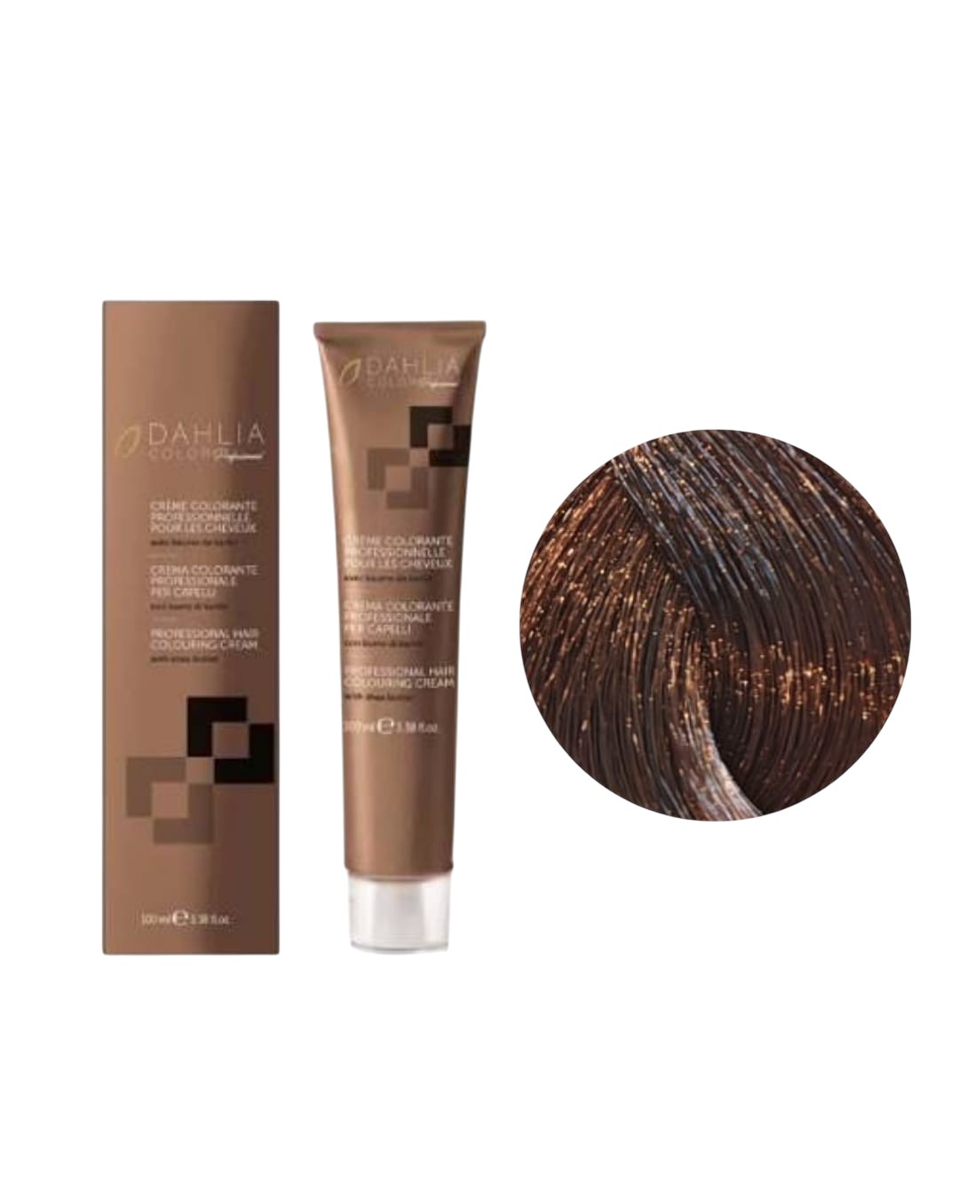 Tintura colore Con Ammoniaca N. 7/1 Biondo Medio Cenere Dahlia Oyster Cosmetics 100ml