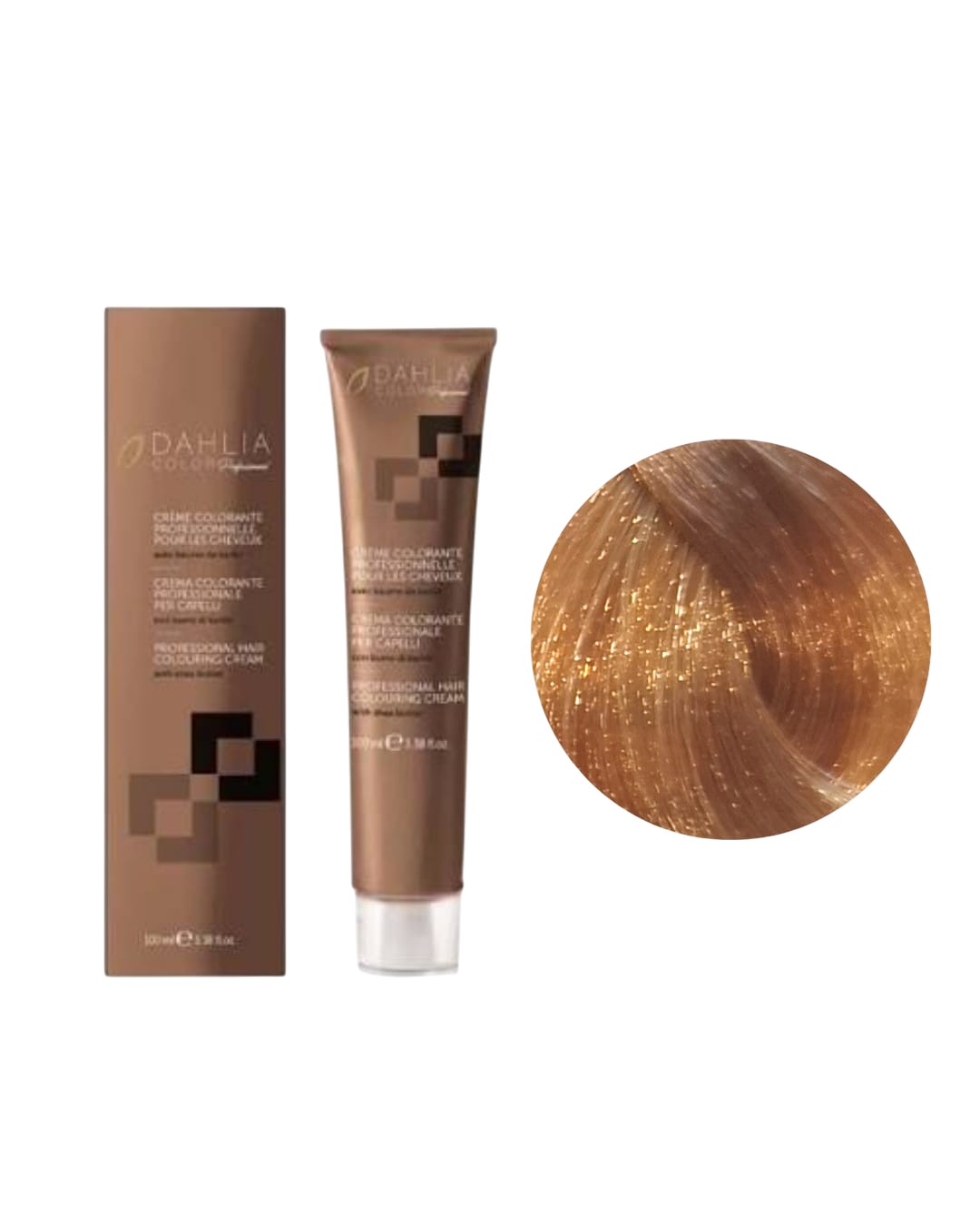 Tintura colore Con Ammoniaca N. 8/3 Biondo Chiaro Dorato Dahlia Oyster Cosmetics 100ml