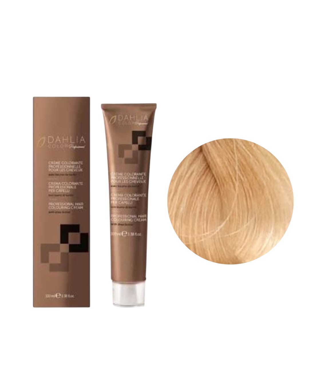 Tintura colore Con Ammoniaca N. 9/0 Biondo Chiarissimo Dahlia Oyster Cosmetics 100ml