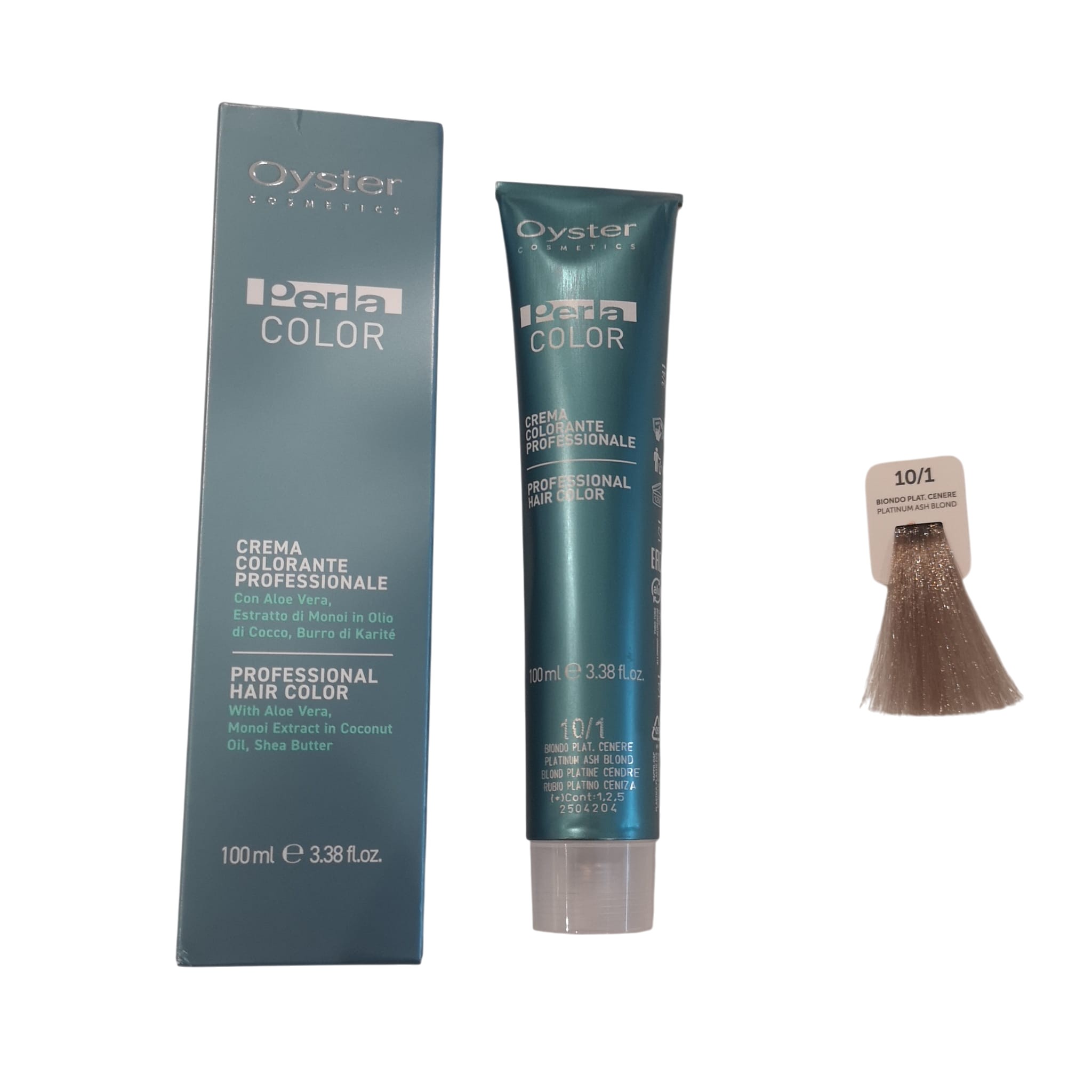 Colore Capelli Professionale N. 10/1 Biondo Platino Cenere Perla Color Oyster Cosmetics 100ml