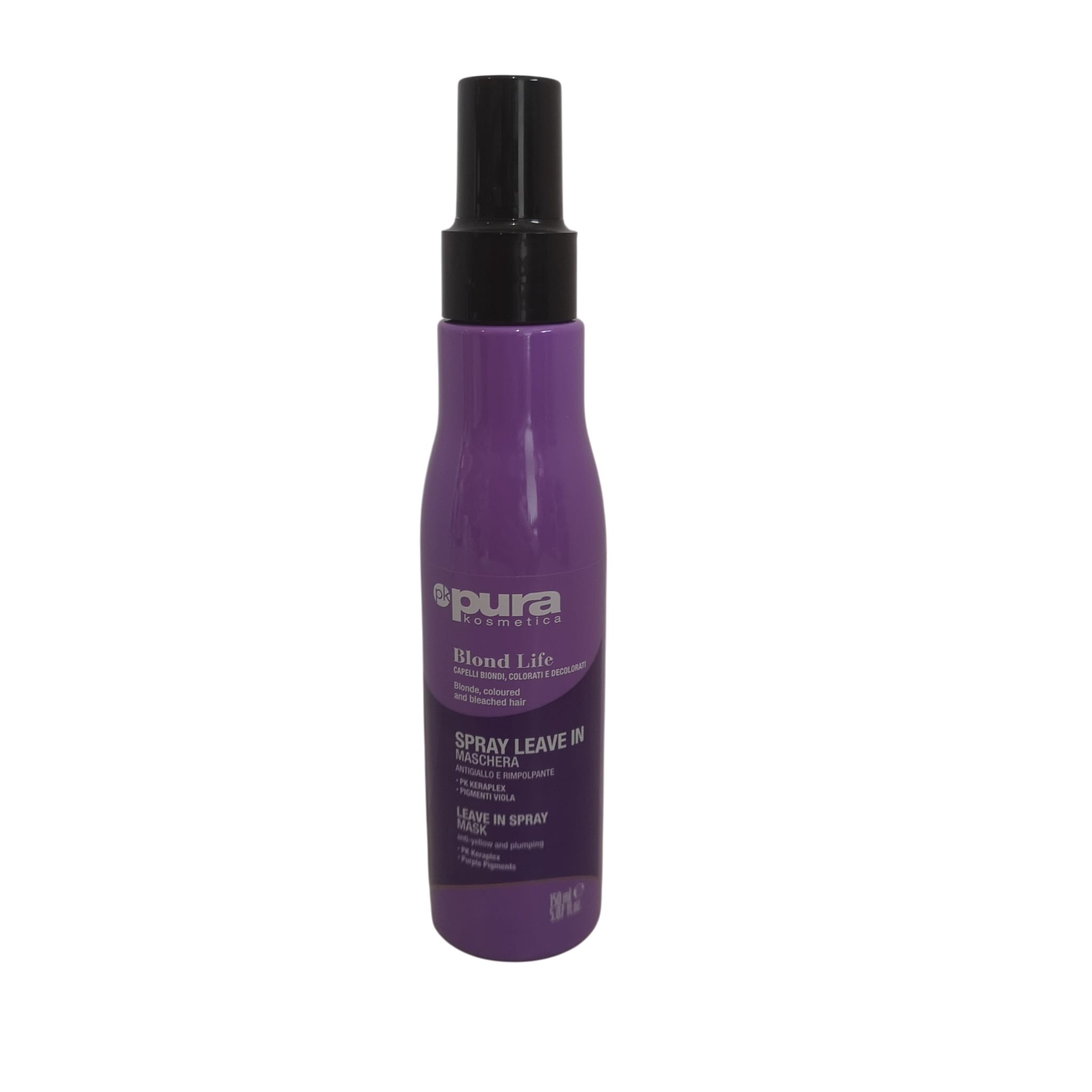 Maschera Capelli Spray Antigiallo Leave In Blond Life Pura Oyster Cosmetics 150ml