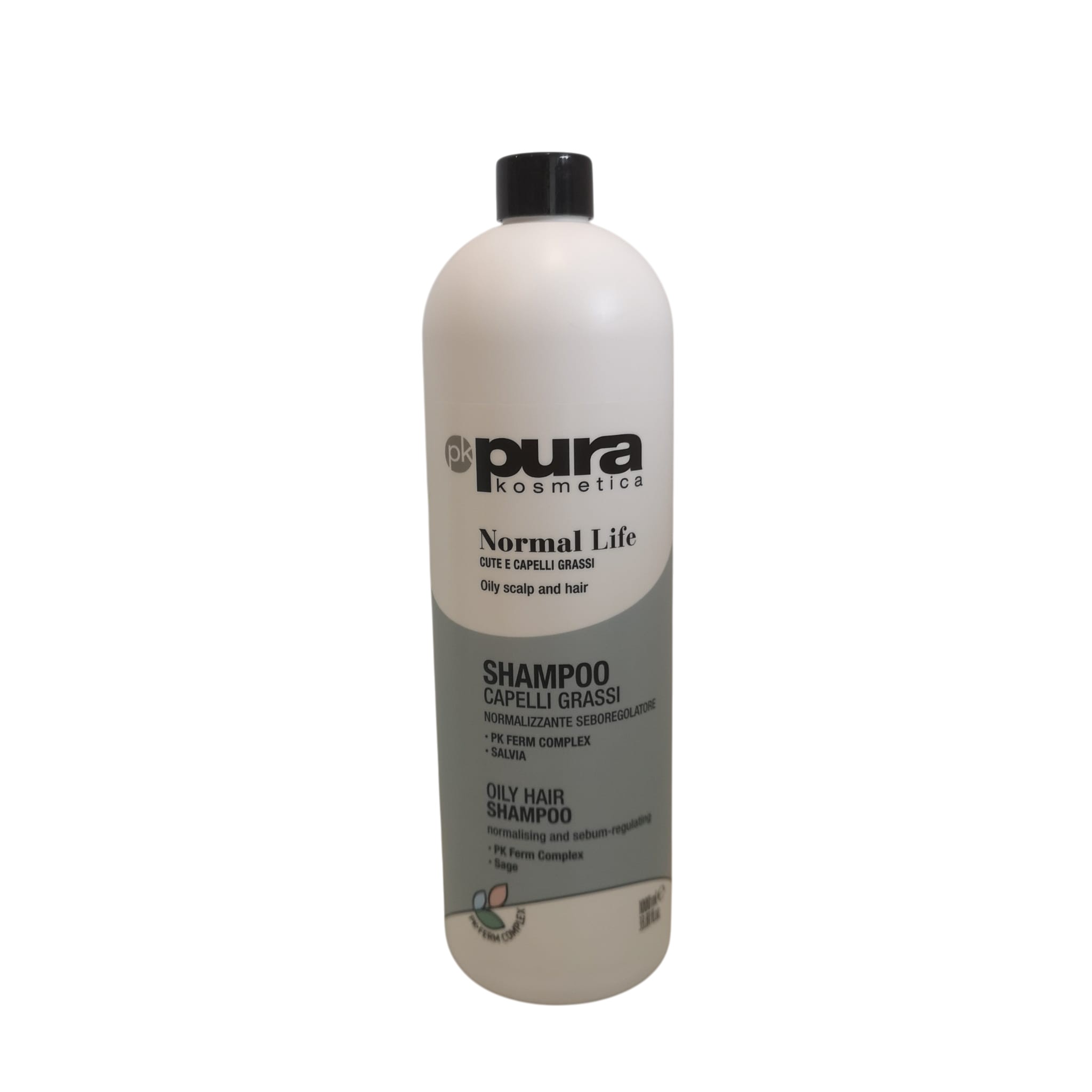 Shampoo normalizzante seboregolatore capelli grassi Pura Oyster Cosmetics 1l