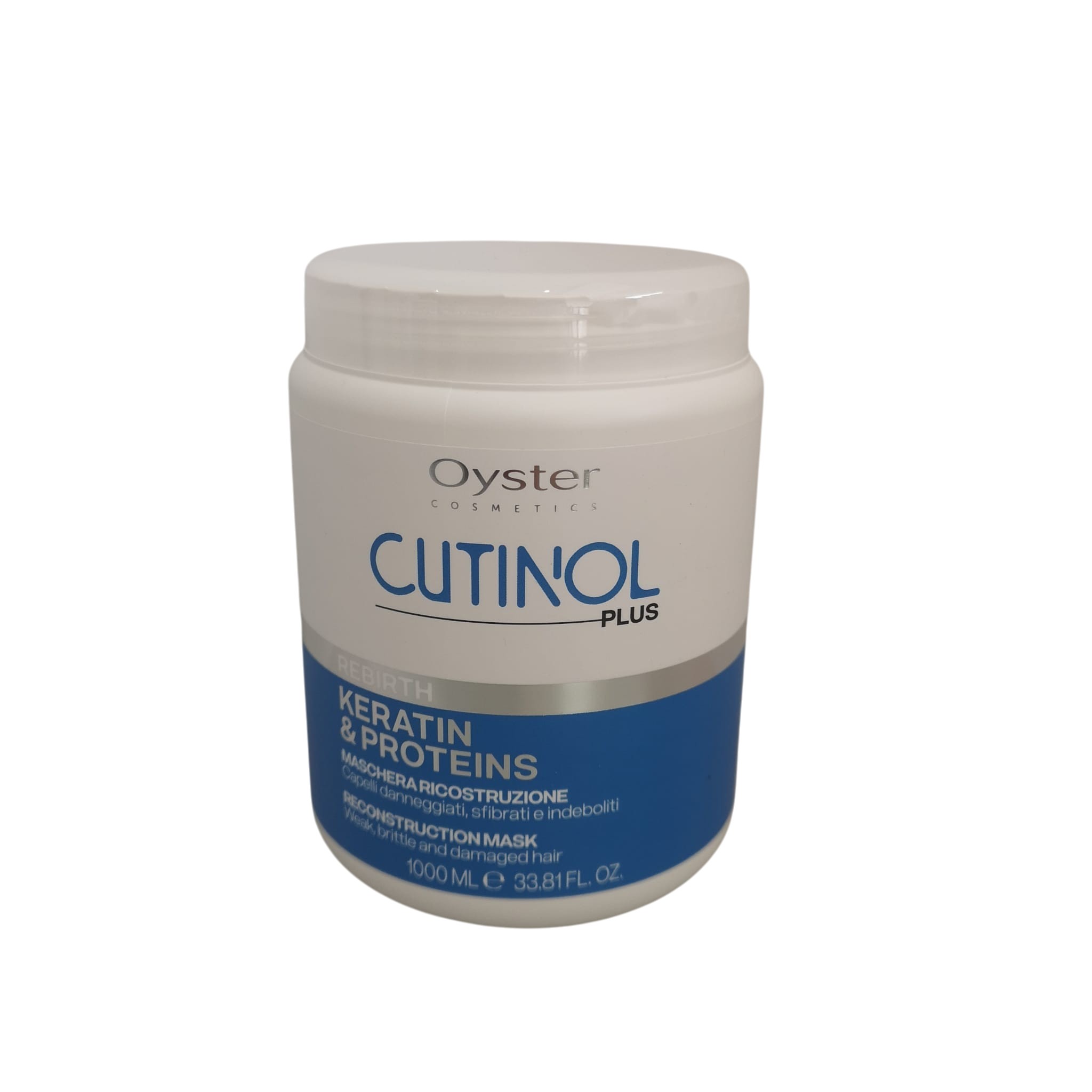Maschera Capelli Ricostruzione Keratin Rebirth Cutinol Oyster Cosmetics 1kg