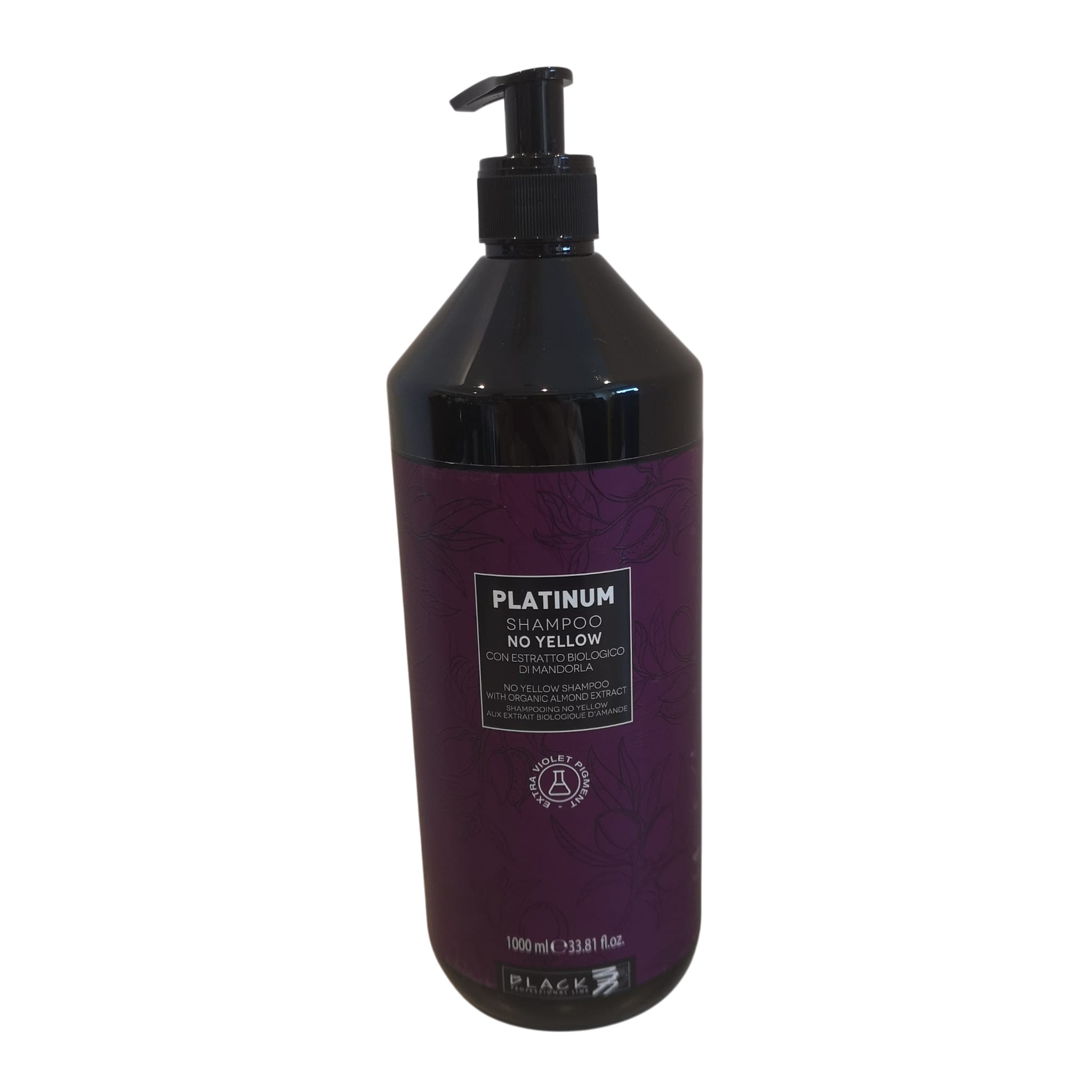 Shampoo Antigiallo per Capelli Biondi Black Parisienne 1l