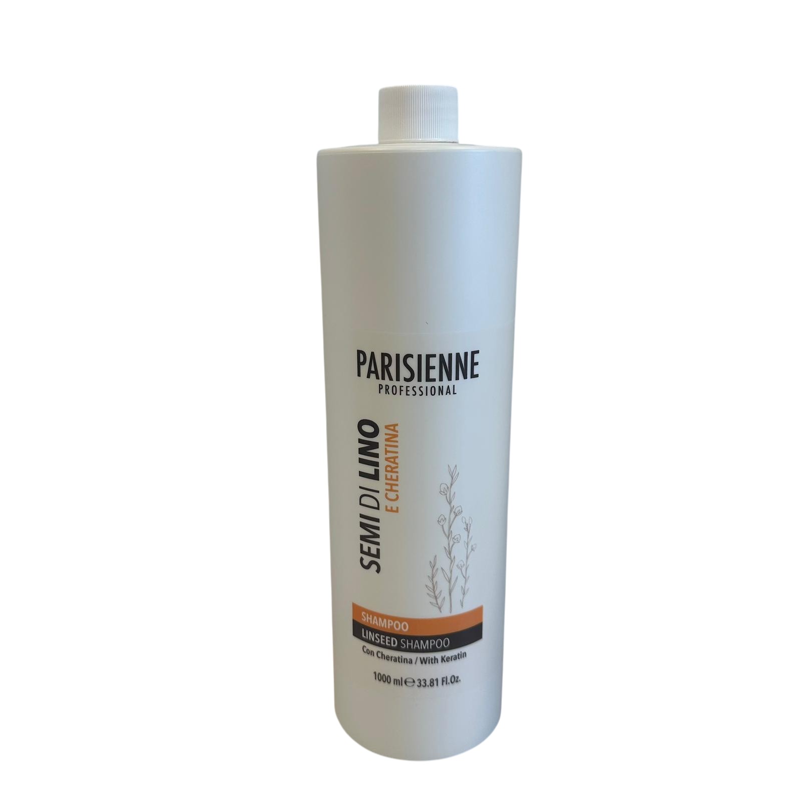 Shampoo Per Capelli Secchi ai Semi di Lino e Cheratina Parisienne 1l