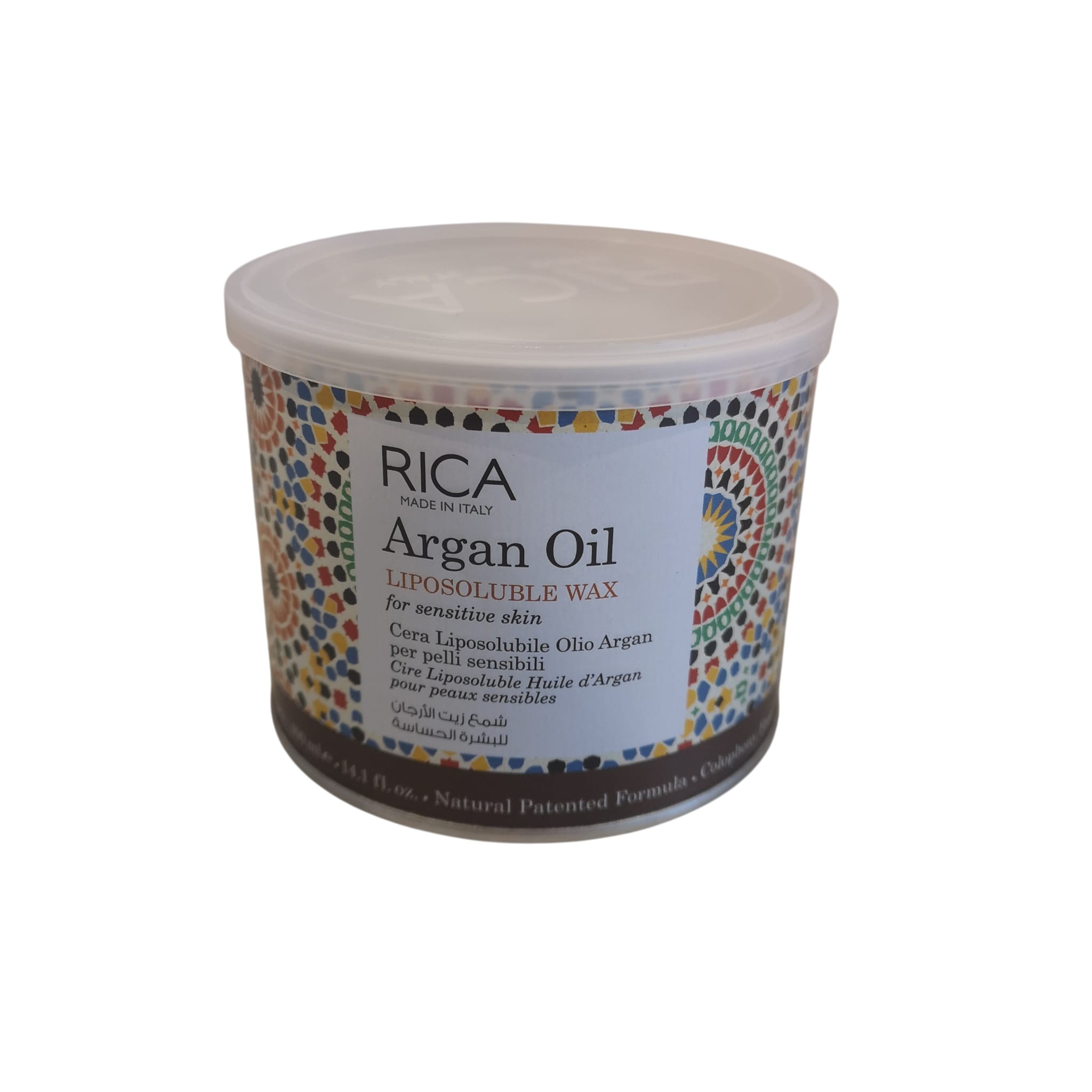 Cera Depilatoria Liposolubile All' olio Di Argan Rica 400ML.