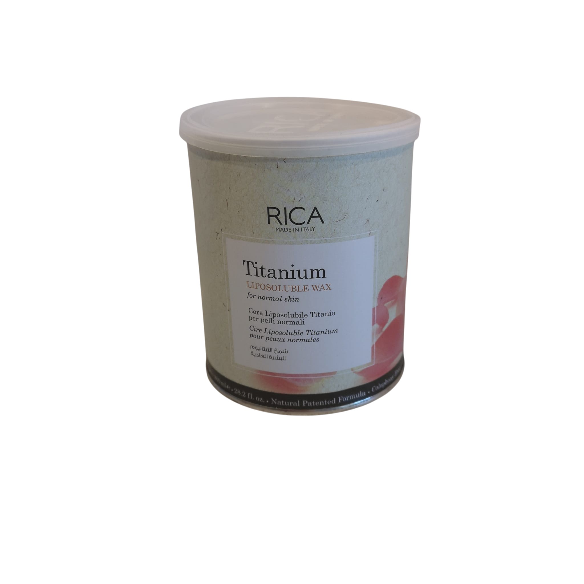 Cera Depilatoria Liposolubile Per Pelli Normali al Titanium Rosa Rica 800ML.