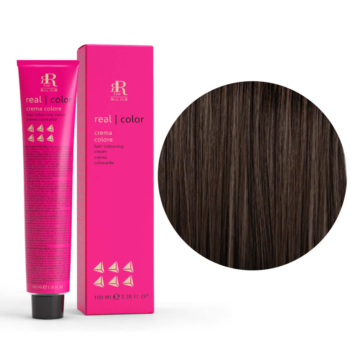 Tinta Colore Capelli In Crema  N.4.0 Castano RR Line 100ml