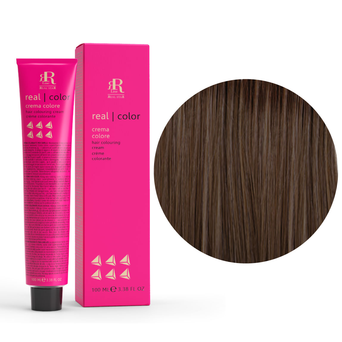 Tinta Colore Capelli In Crema  N. 5.0 Castano Chiaro RR Line 100ml