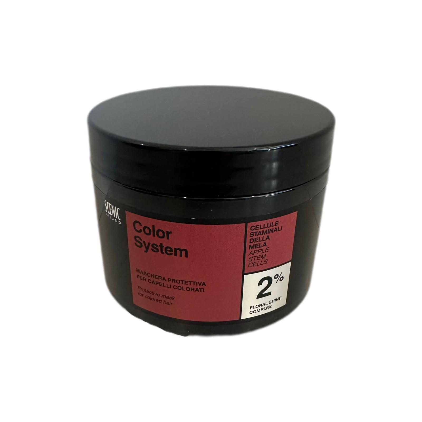 Maschera Protettivo Per Capelli Colorati Cellule Staminali Della Mela Scenic 500ml
