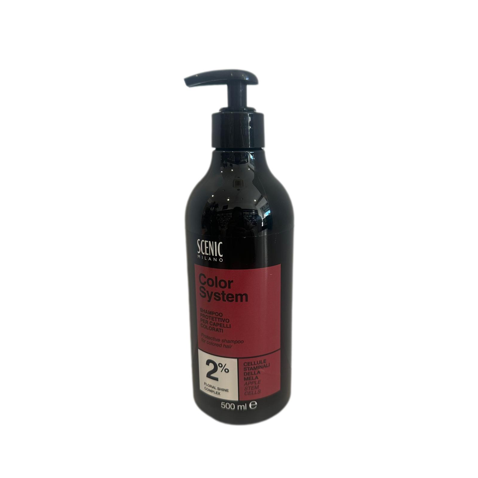 Shampoo Protettivo Per Capelli Colorati Cellule Staminali Della Mela Scenic 500ml