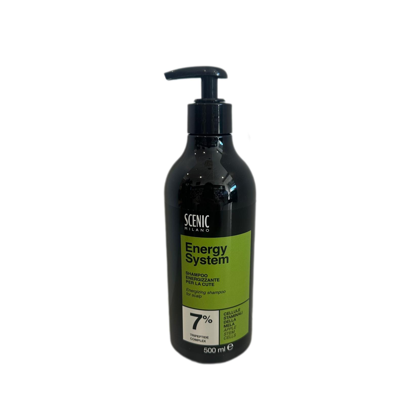 Shampoo Energizzante Per la Cute Cellule Staminali Della Mela Scenic 500ml