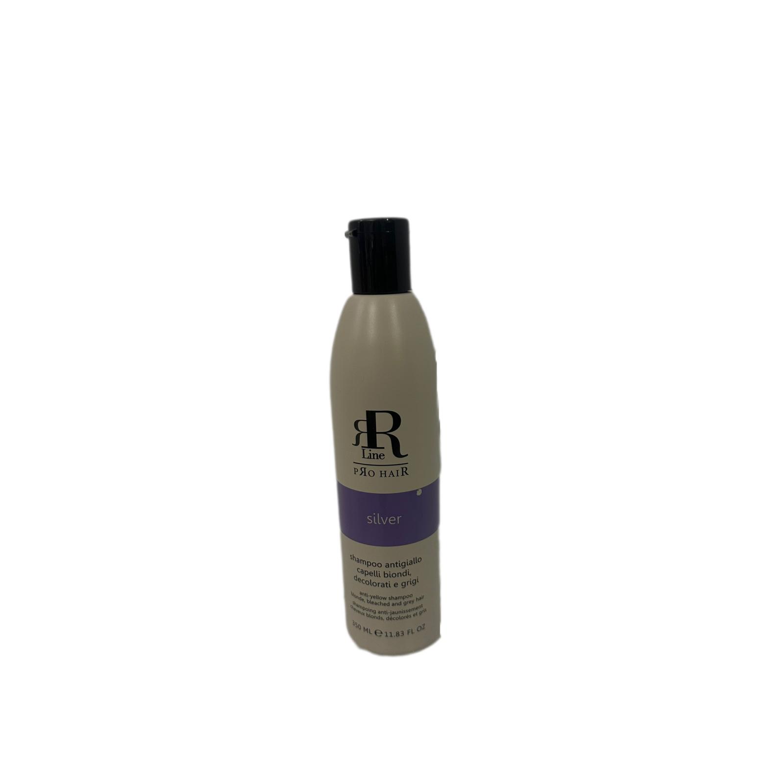 Shampoo Antigiallo Per Capelli Biondi, Grigi e Decolorati Real Silver RR line 350ml