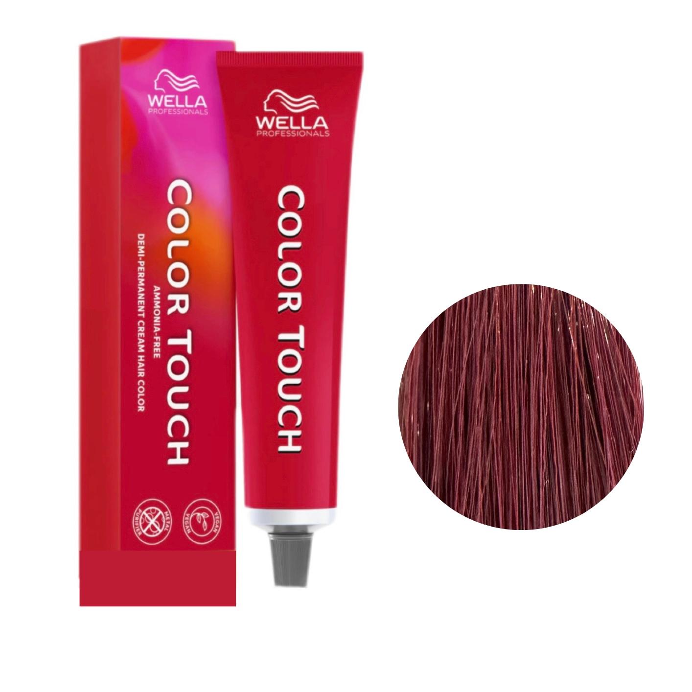 Colore Per Capelli Senza Ammoniaca Color Touch N. 55/65 Castano Chiaro Intenso Viola Mogano Wella Professionals 60ml
