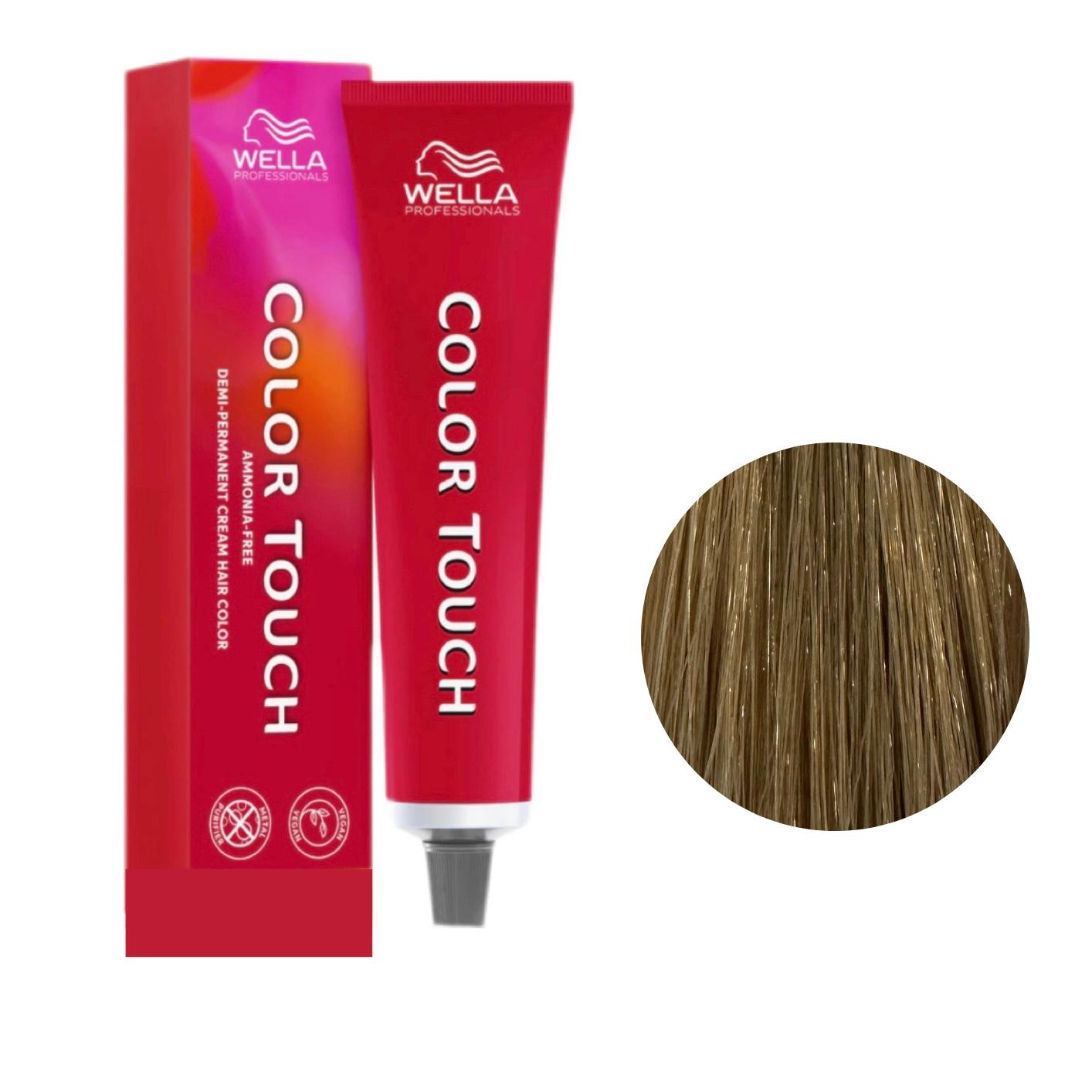 Colore Per Capelli Senza Ammoniaca Color Touch N. 8/0 Biondo Chiaro Wella Professionals 60ml