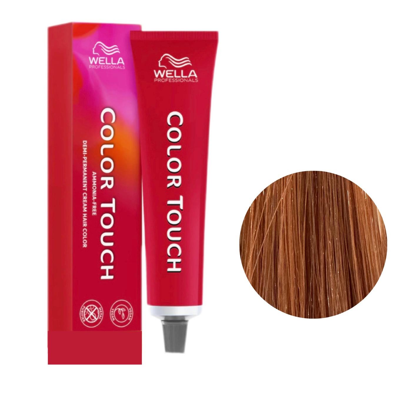Colore Per Capelli Senza Ammoniaca Color Touch N. 8/43 Biondo Chiaro Rame Dorato Wella Professionals 60ml