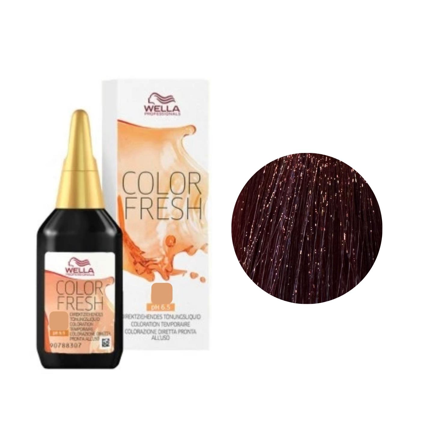 Riflessante Capelli N. 6/45 Biondo Scuro Rame Mogano Color Fresh Wella Professionals 75ml