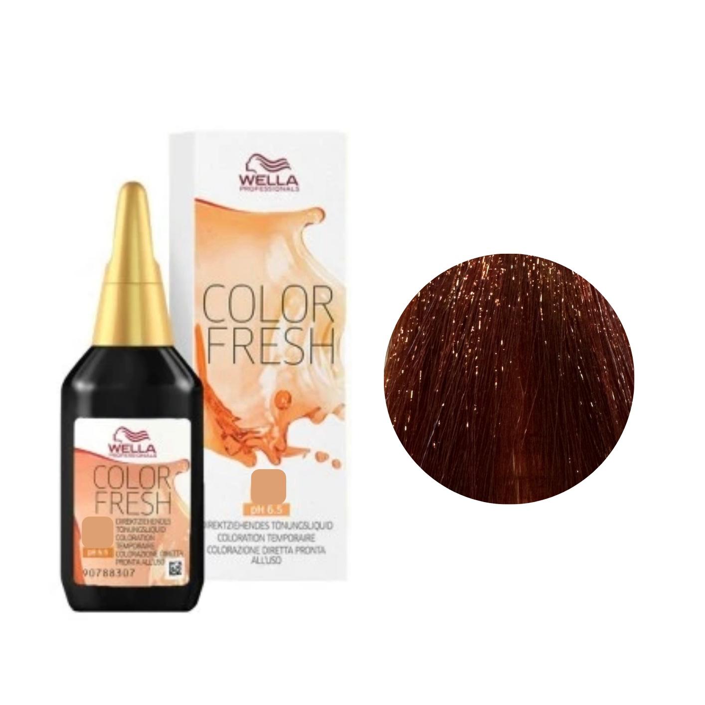 Riflessante Capelli N. 7/44 Biondo Medio Rame Intenso Color Fresh Wella Professionals 75ml