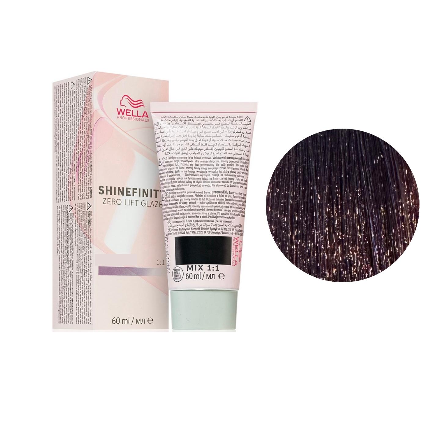 Riflessante Capelli Shinefinity N. 04/65 Castano Medio Violetto Mogano Wella Professionals